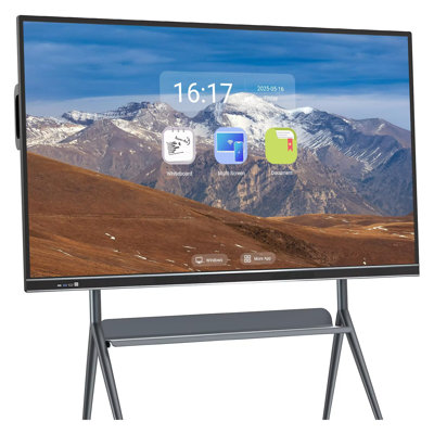 Tableau blanc numérique à écran tactile 2160p JYXCN 86 po tout-en-un pour salle de classe (avec fixation murale incluse)