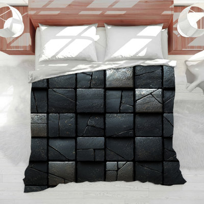 Blocks Bedding Geometric Comforter Industrial