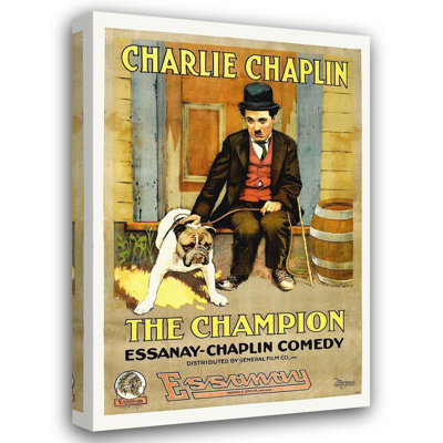 Alcott Hill® Hollywood Photo Archive Gallery Wrapped Canvas Art: Charlie Chaplin, The Champion, 1919