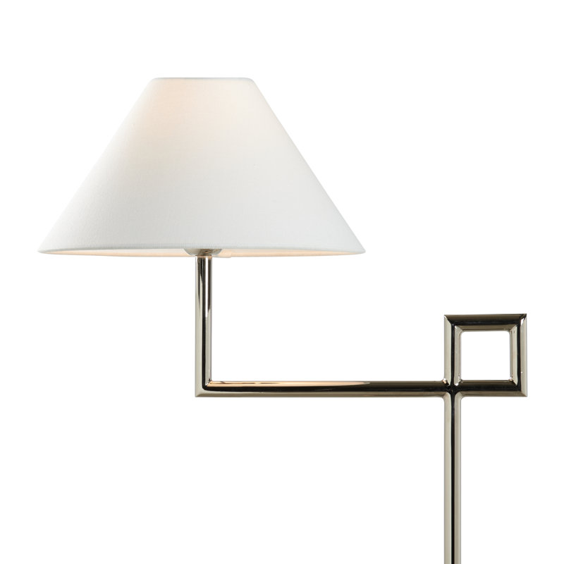 St. Dunstan Floor Lamp, Polished Nickel
