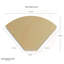 5 Size 4 Brown Coffee Filter Paper Cones-529859495