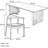 Cherry Wood Rectangular Home Dining Set-106030913-106030914