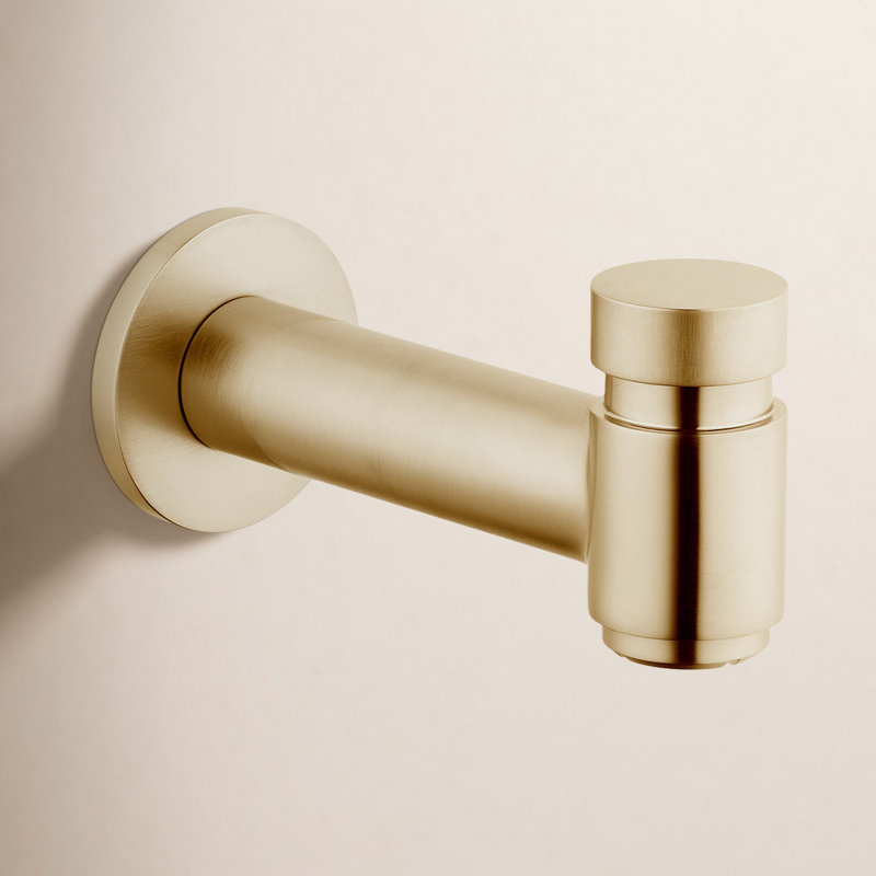 Talis S Wall Mounted Tub Spout with Diverter, Brushed Bronze