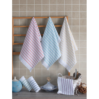 Ensemble de serviettes 6 pièces Premium, 100% coton, 15,7 x 23,6 pouces | Doux et absorbant, 12 oz / verge carrée | Lavable à la machine | Idéal pour la maison, la salle de sport et le spa
