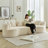 Compression Cloud Sectionals, Corduroy Modern Curved Sofa For Home