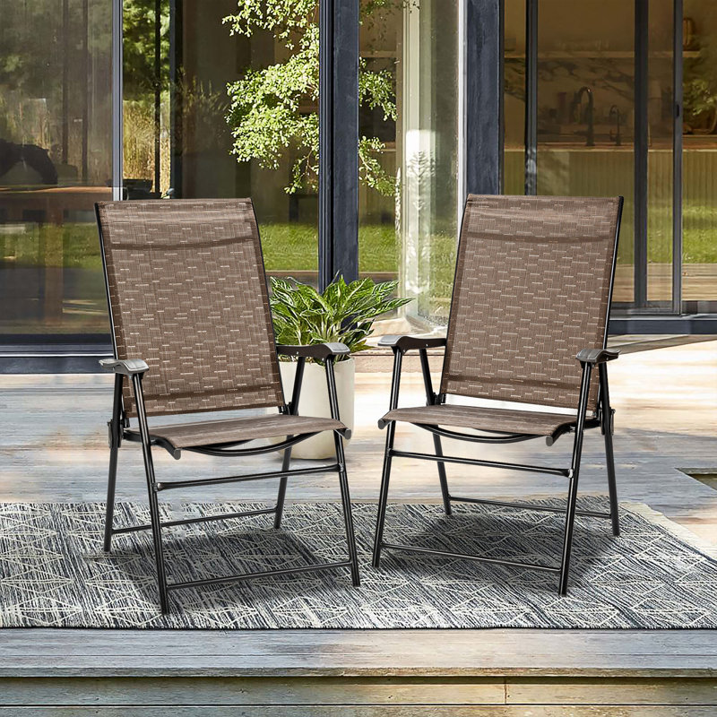 Outdoor Patio Folding Beach Chair for Garden, Camping