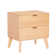 Mathiatis Mid Century 2 Drawer Ash Veneer Nightstand