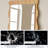 Medieval-Style Rectangular Wave-Shaped Frame Full-Length Mirror-118735309-118735311