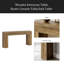 Table d'entrée en bois, console rustique, canapé