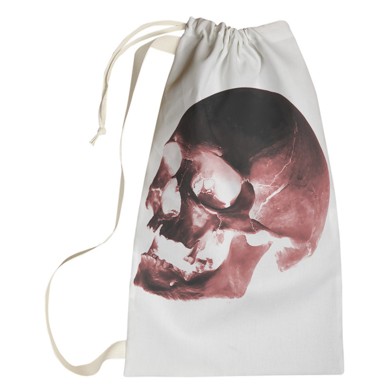 Fabric Laundry Bag with Handles, Small ( 64" H x 20" W x 1.5" D), Off-White