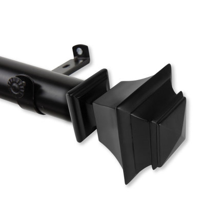 Ballance Steel Adjustable 1.5'' Single Curtain Rod