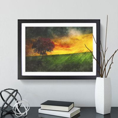 Tree at Sunset Vol.6 - Picture Frame Graphic Art