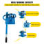 Compact Metal Bender 1"-3" Bench Flat Bar Rod Bending Brake Bender