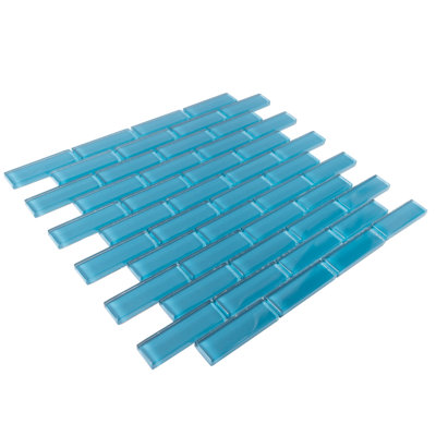 11.9"X 11.9" Polished Glass Brick Tile