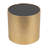 Modern Glam Wood Round Glass Coffee and End Table-749431381
