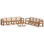  Outdoor Sofa Set 9 Pcs Solid Acacia Wood Garden Terrace Seating Modern