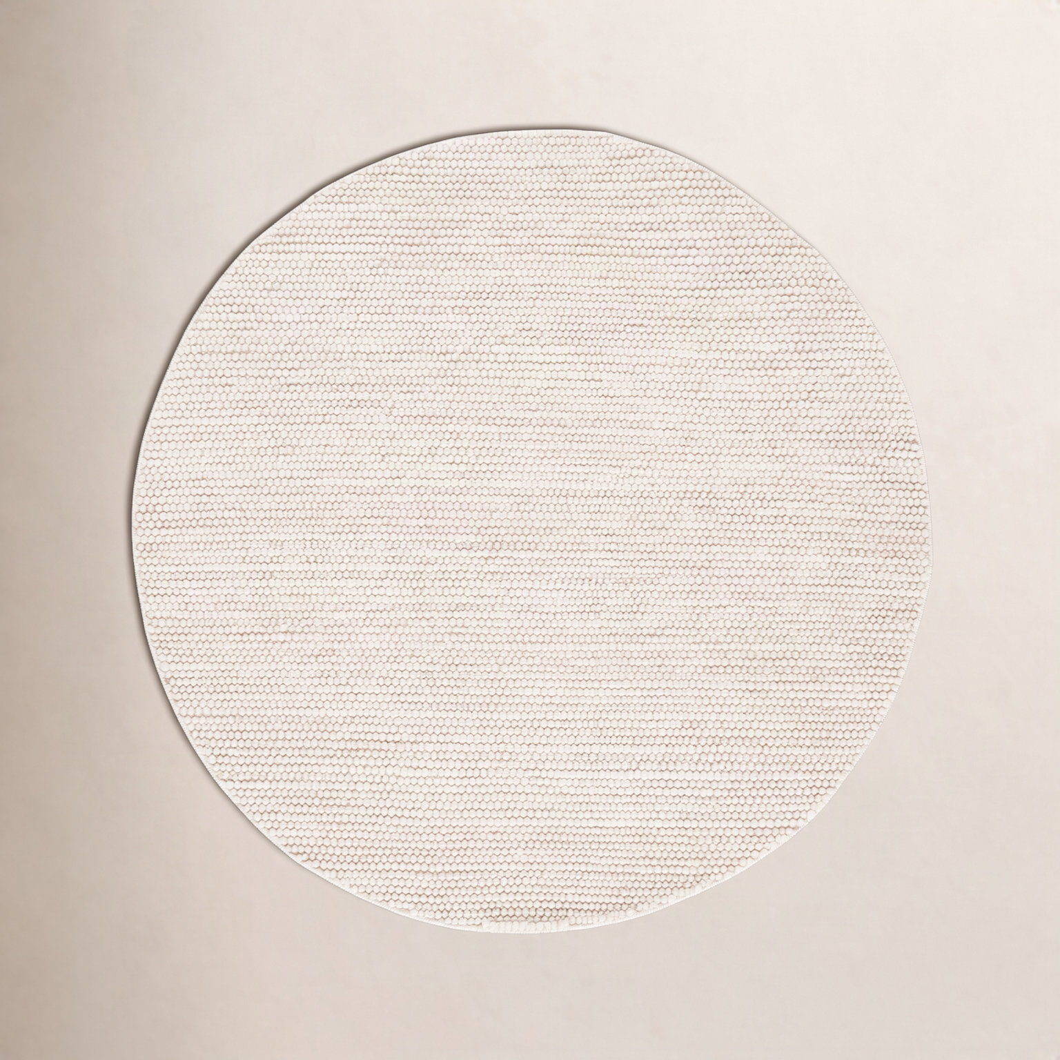 Sitte Ivory Hand-Woven Rug, Round 12'