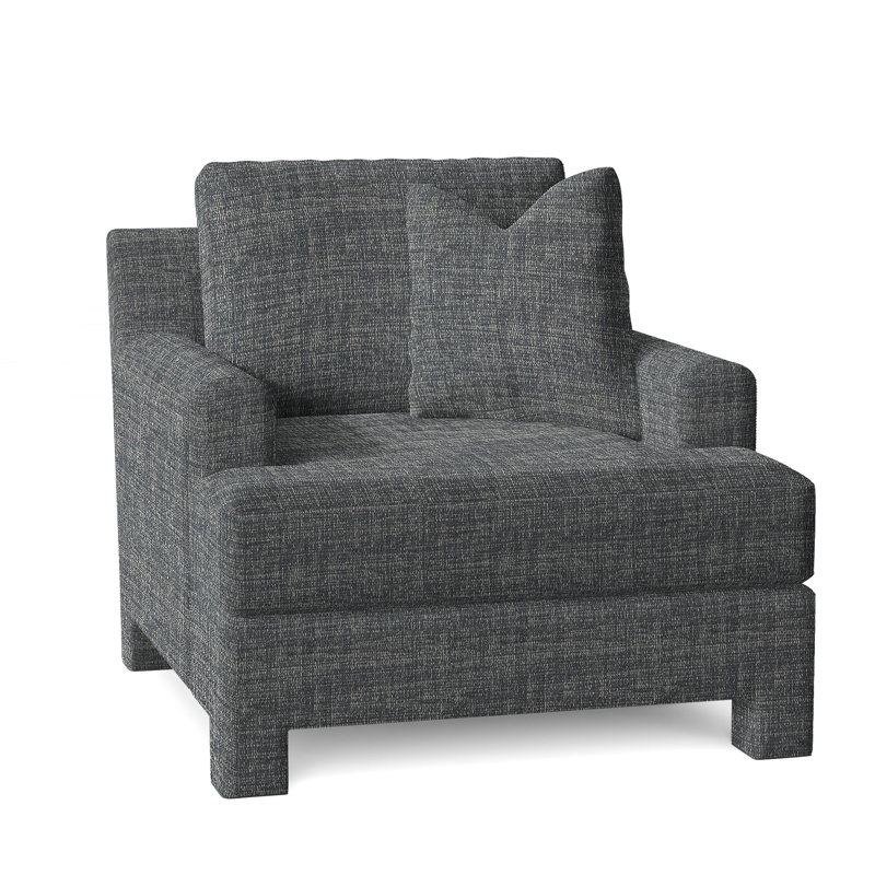 Mily Upholstered Armchair, Dark Grey Chenille 5533-011