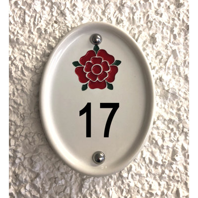 Grovebury 16.5cm H Ceramic House Number