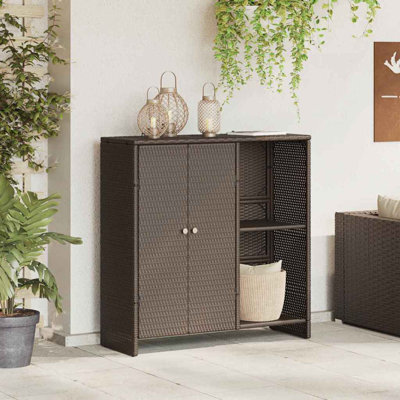 Rattan Accent Cabinet