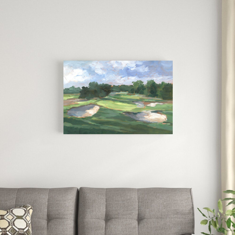 Étude de terrain de golf III par Ethan Harper - reproduction, H 20 po x l 30 po, Toile tendue, Sans cadre
