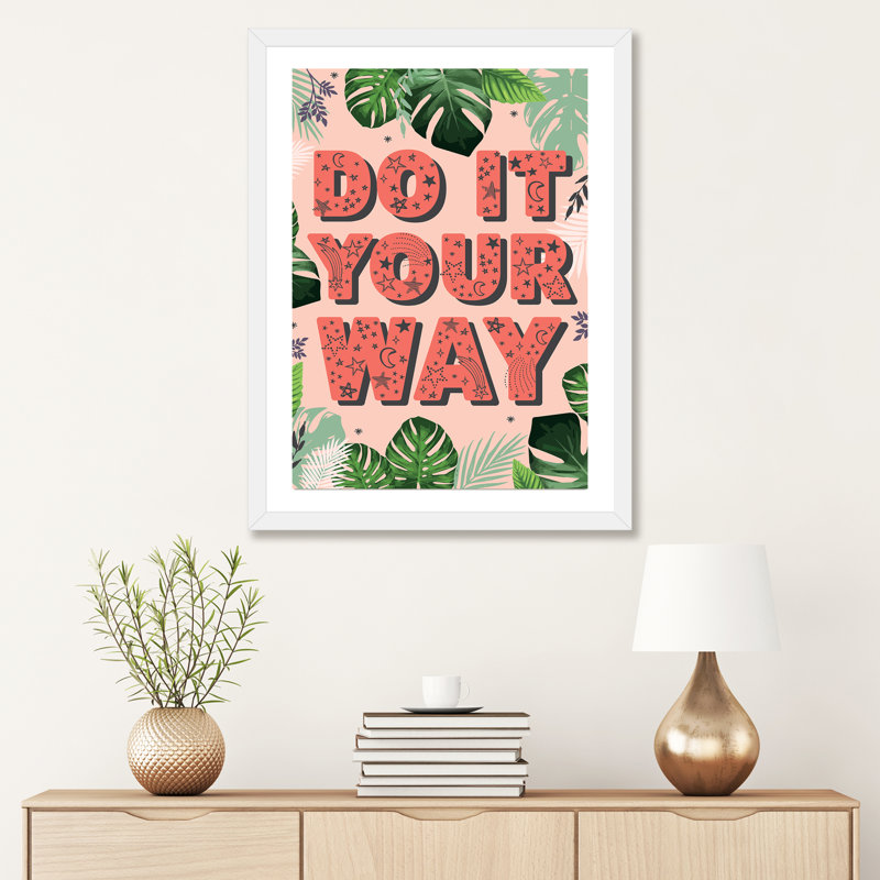 «Tween Everyday Far and Away I» par Lisa White boutons - reproduction d'art textuel, H 32 po x l 24 po x P 1 po, Blanc