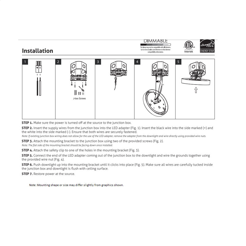 Arhant LED Wall Light, 5000K