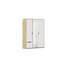 Hinged door wardrobe Narai with mirror, handle -less look MADE IN GERMANY-104201205-104828612