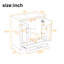30" Freestanding Bathroom Vanity with Sink - MDF & Solid Wood Frame, 1 Divider Drawer & 2 Soft-Close Doors with Double Shelf
