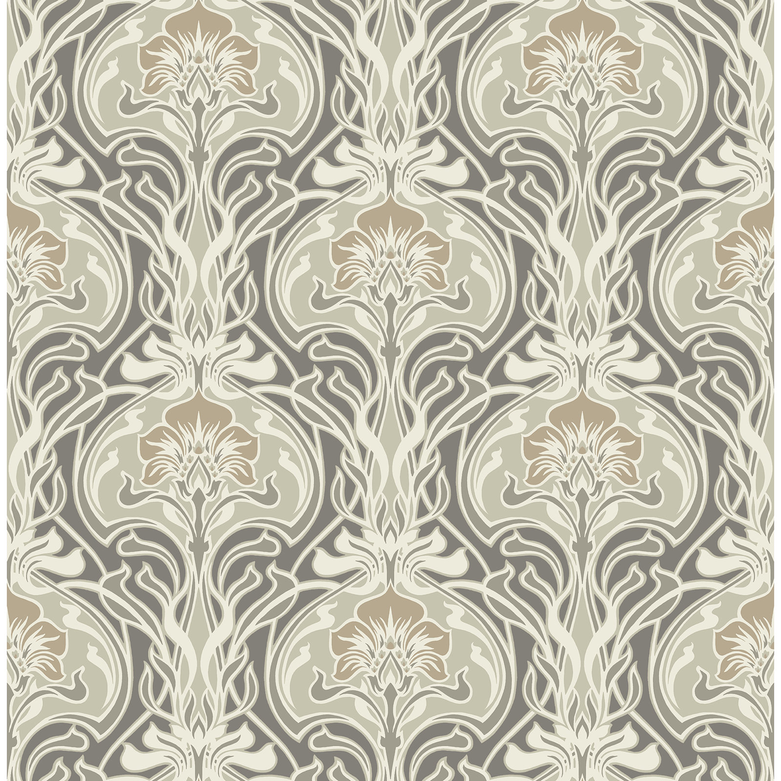 Paintable Wallpaper Roll, Gray