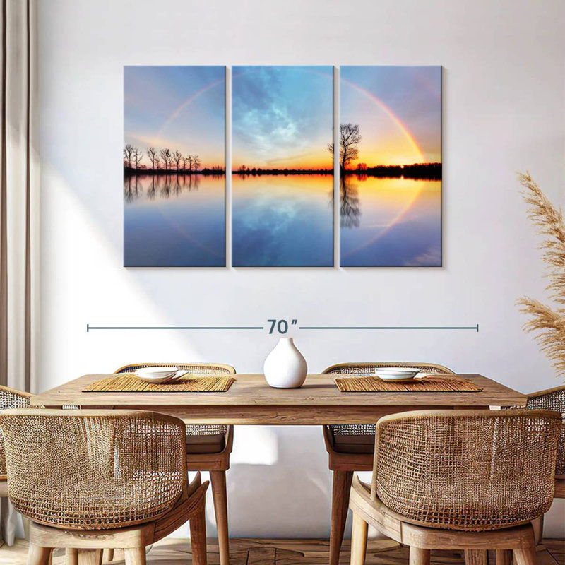 Kerrick Sunset Rainbow Reflection, 36" H x 57" W