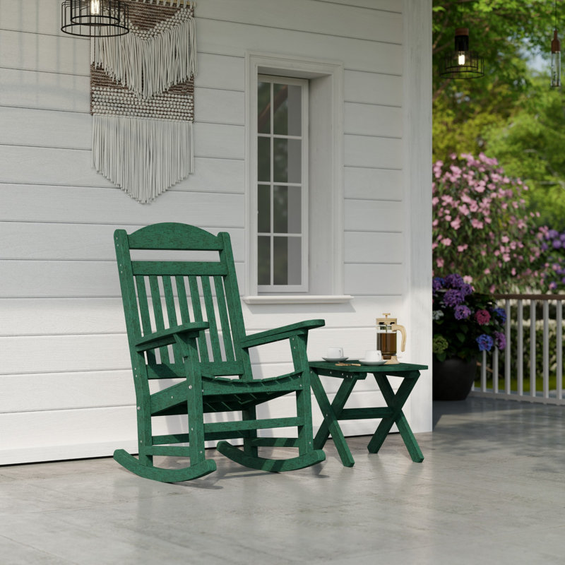 Classic Rectangular Side Table, Turf Green