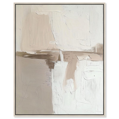 Sandstone Impressions Canvas Neutral Boho by Art Remedy