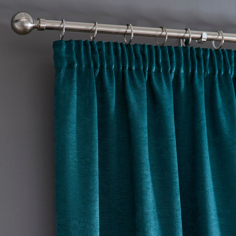 Galaxy Room Darkening Curtain Pair, Forest Green, Width 229 x Drop 229 cm