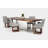 Gax Walnut Solid Wood Top Metal Base Dining Table-21648543-21648548