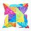 Geometric Print Indoor-Outdoor Cushion