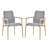 Modern 4-Person Rectangular Outdoor Dining Set