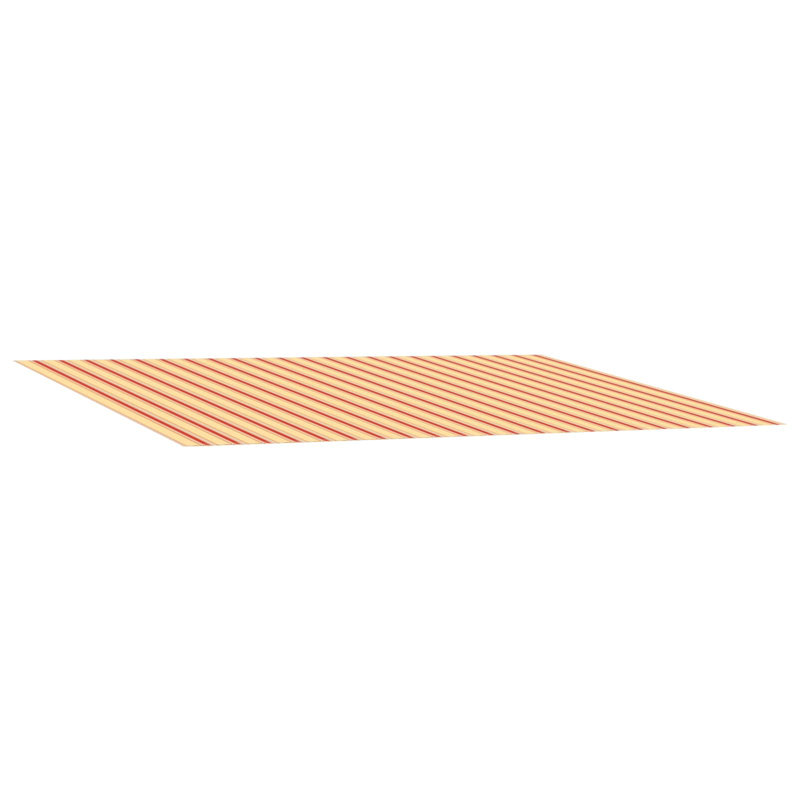 VidaXL Retractable, 450cm W x 300cm D, Yellow/Orange Striped