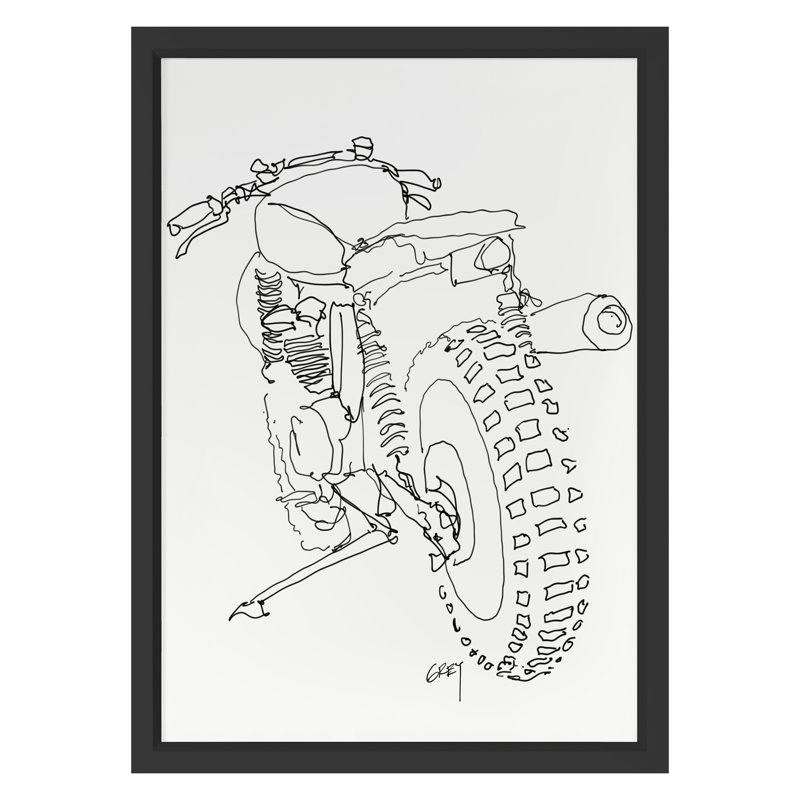 Back Bike Print by Grey, Ryan