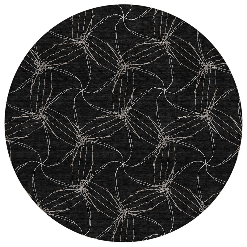 Aquaisha Area Rug, Round 8'