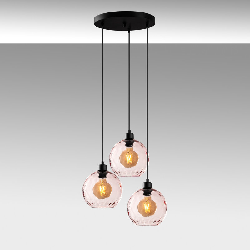 Sheen Chandelier, Pink, Black