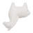 Clay Figurine, 11" Ivory Standing Llama Statue, Durable Clay Material
