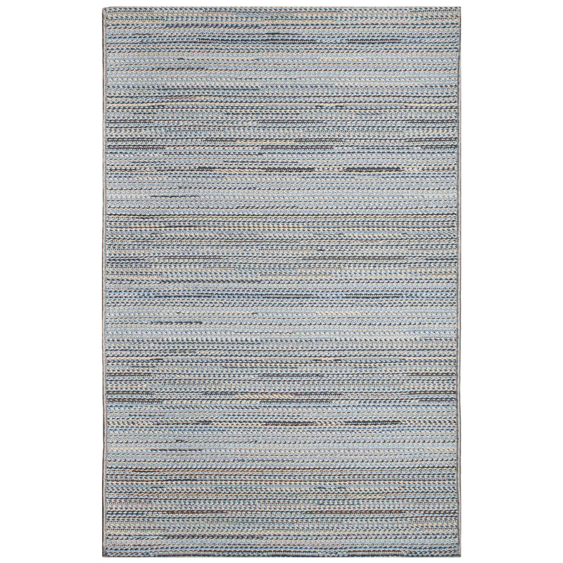 Striped Indoor / Outdoor Rug, Rectangle 4'10" x 7'6"
