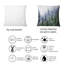 Coussin Nature Forest In Fog Scene - Country-1420832475