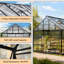 Serre d'extérieur en polycarbonate en aluminium avec ventilation et gouttière de pluie, serre pour l'extérieur, cour arrière, jardin-105760808