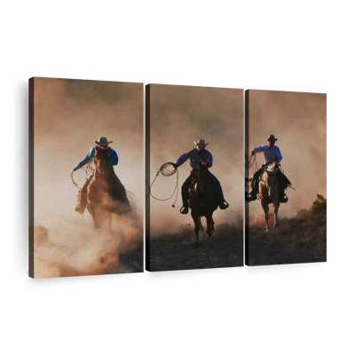 " Western Sundown " 3 - Pieces