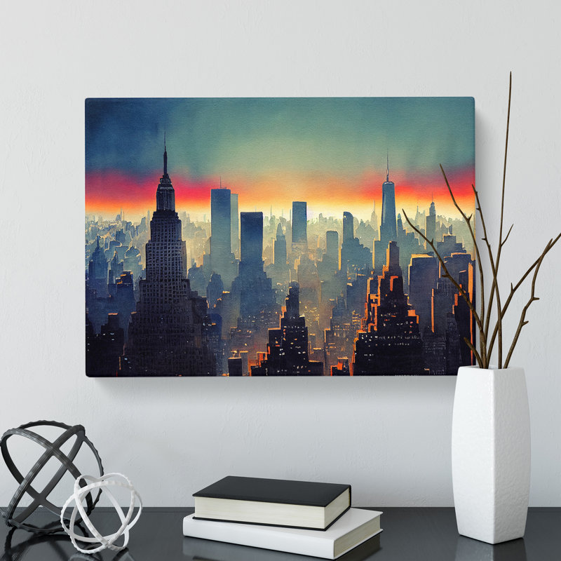 New York Skyline Vol.1 - Wrapped Canvas, 40cm H x 60cm W x 3cm D