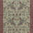 Handmade Beige Turkish Rug with Floral Design, Solid Red Border