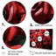 «Crimson Rose Passion - Roses», ensemble d'art mural-107745980