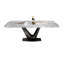 White Rectangular Colored crystal Stone with stainless steel Dining Table For Dining Room/Kitchen-226331249